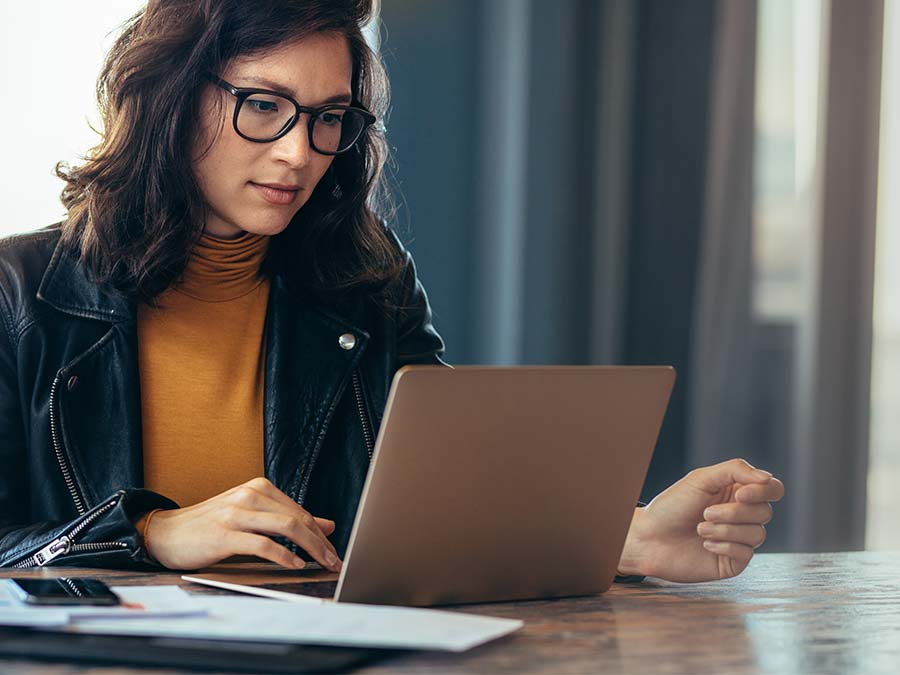 Woman on laptop